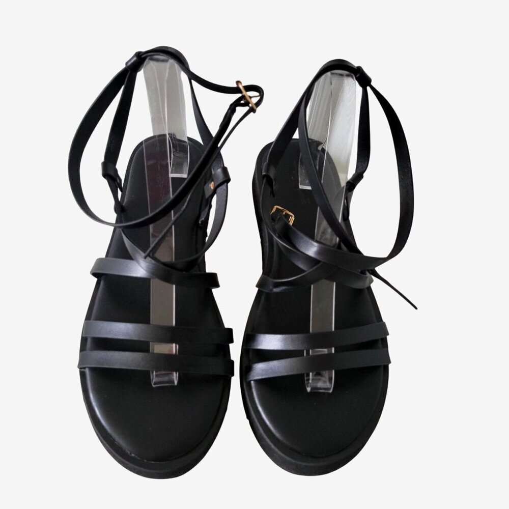 Truffle Collection/ Asos  Ankle Strap Sandals in Black UK6/ US 8- 8.5